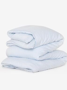 Buffy Breeze Duvet Cover Full/Queen in Blue Stripe